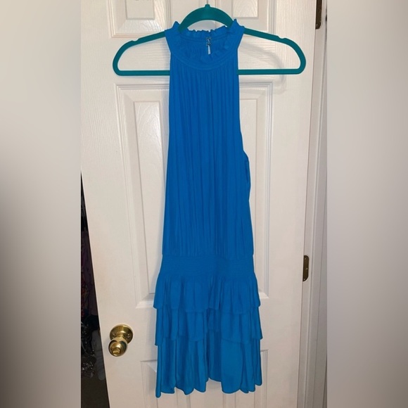 Ramy Brook Dresses & Skirts - Ramy Brook Vibrant Blue Ruffled Mini Dress